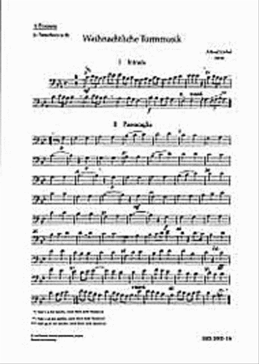 Loechel A Weihnachtliche Turmmusik (ep) Concert Band scores gallery preview page 1
