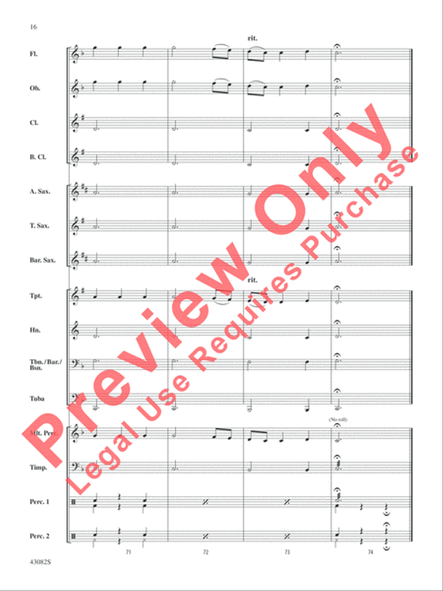 Medieval Dance Concert Band scores gallery preview page 17