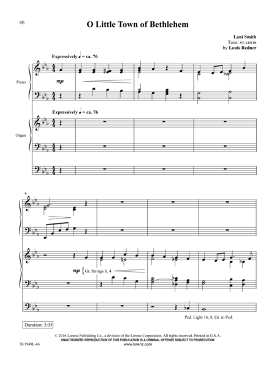 Quiet Songs of a Holy Night Organ scores gallery preview page 30