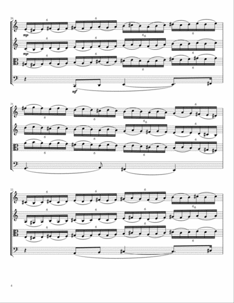 Piece for String Quartet Piece for String Quartet String Quartet scores gallery preview page 4