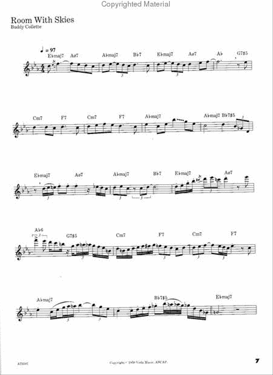 Solos for Jazz Flute Flute Solo scores gallery preview page 2
