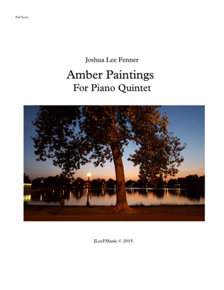 Book cover for Amber Paintings for Piano Quintet