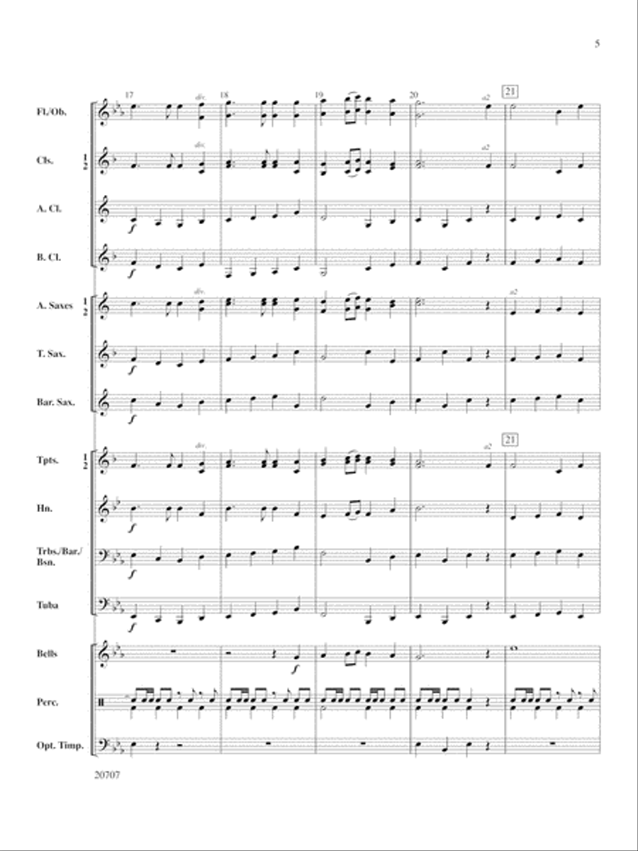 A Christmas Sampler: Score Concert Band scores gallery preview page 5