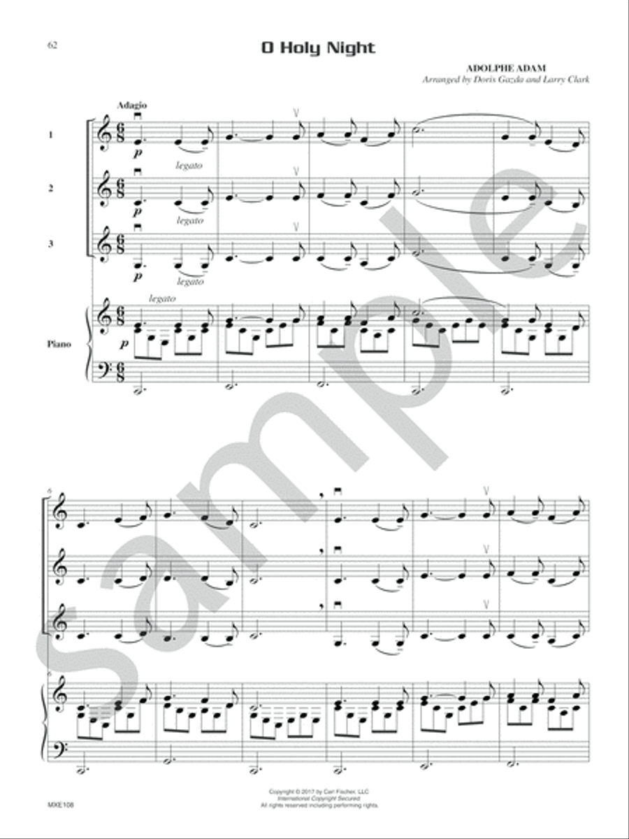 Compatible Trios for Christmas Piano Solo scores gallery preview page 14