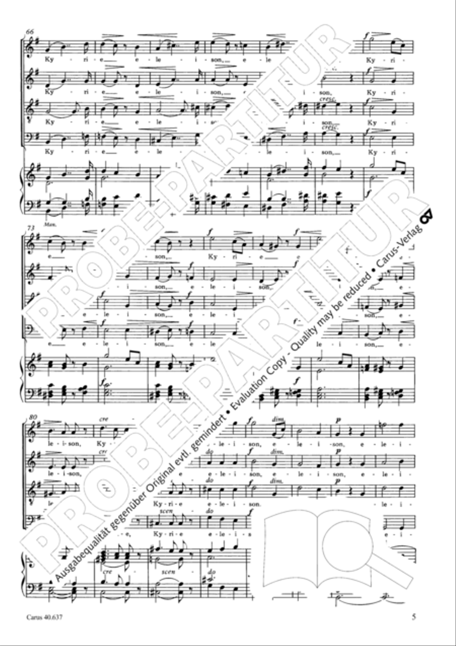Messe breve no. 6 aux cathedrales 4-Part scores gallery preview page 10