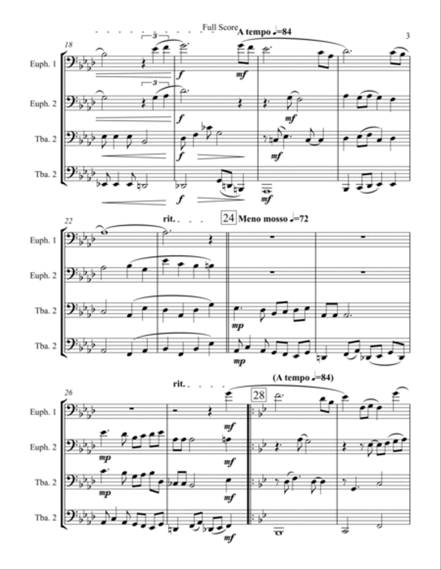 I'll Know I'll Know Euphonium scores gallery preview page 3