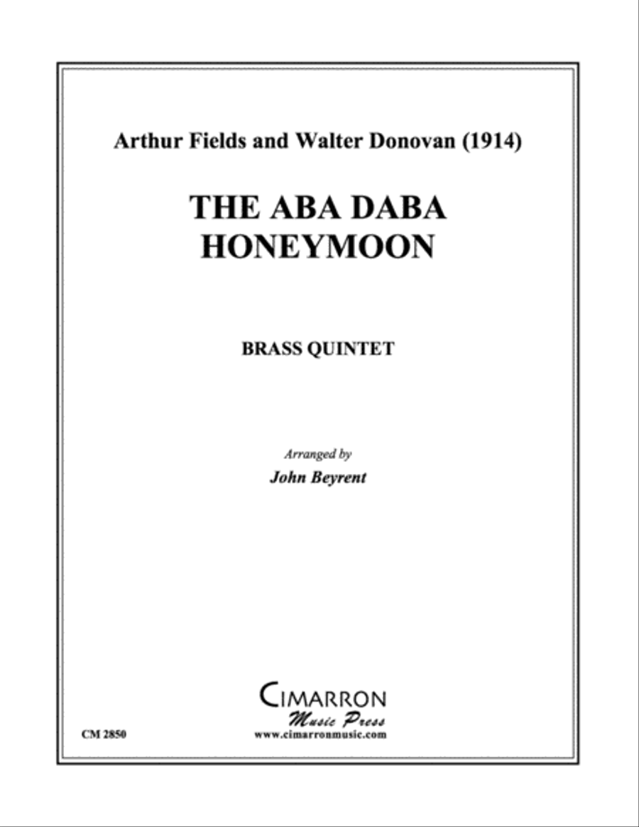The Aba Daba Honeymoon Brass Quintet scores gallery preview page 1