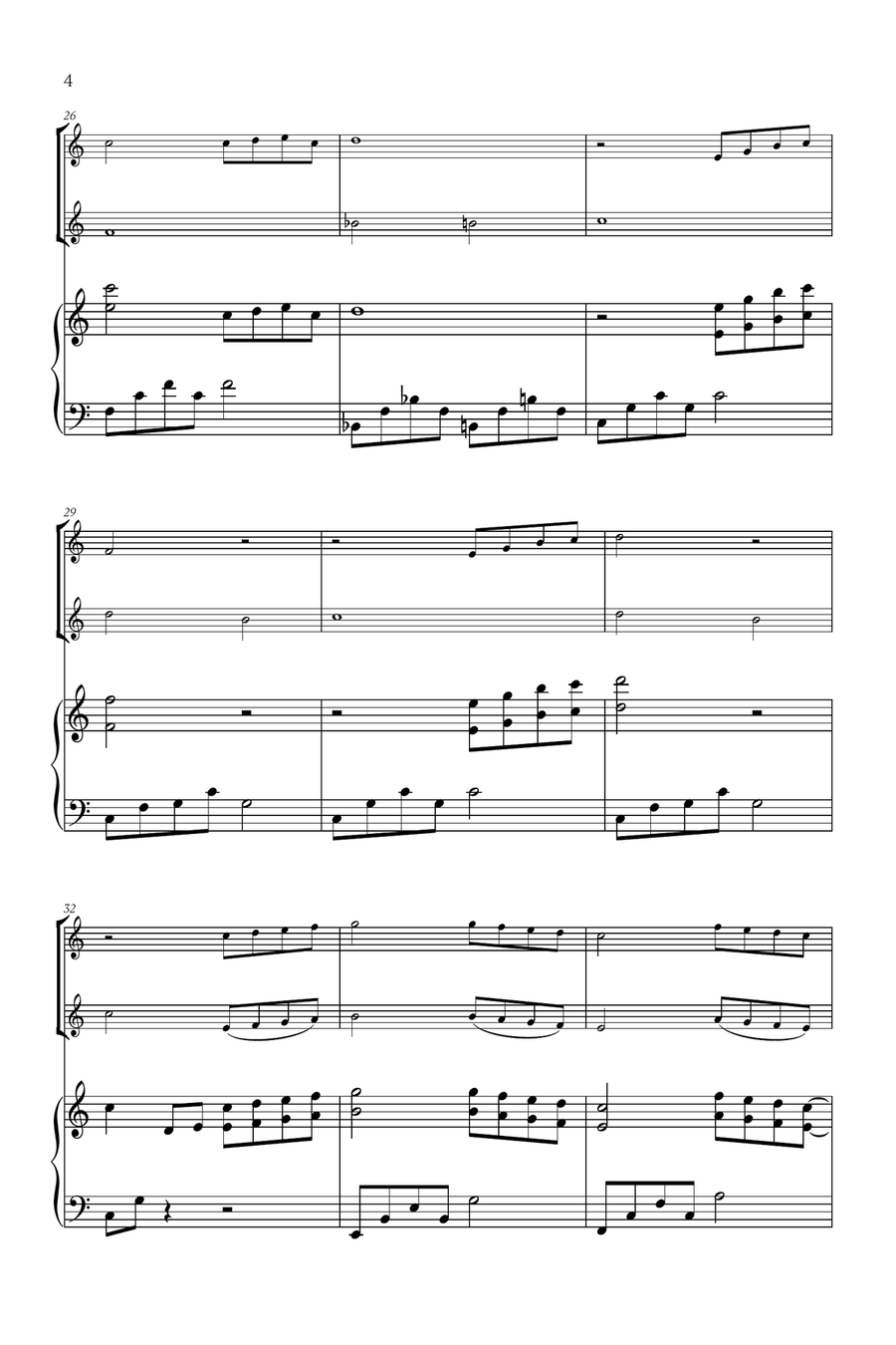 Beauty And The Beast Flute Duet scores gallery preview page 4