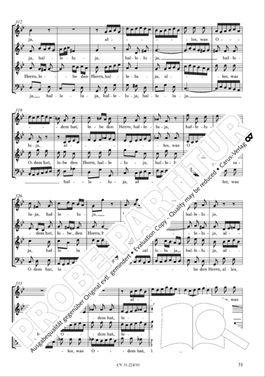 The complete motets (without Bc) Choir scores gallery preview page 38