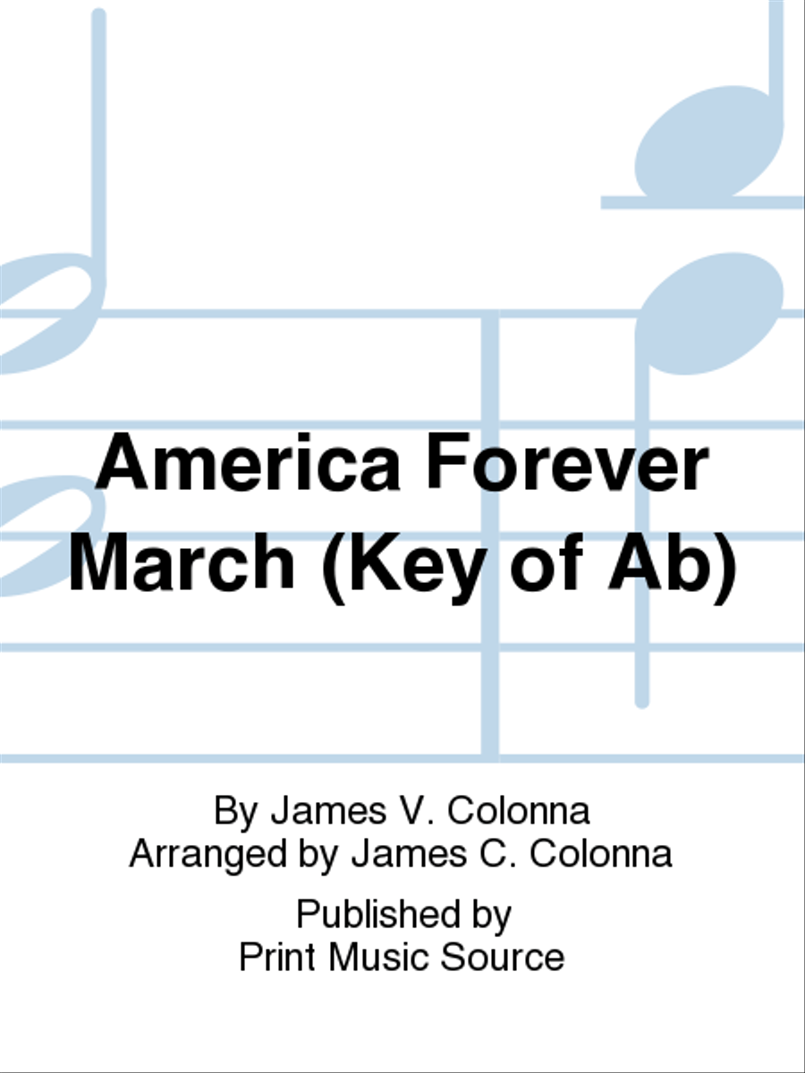 America Forever March (Key of Ab) Concert Band scores gallery preview page 1