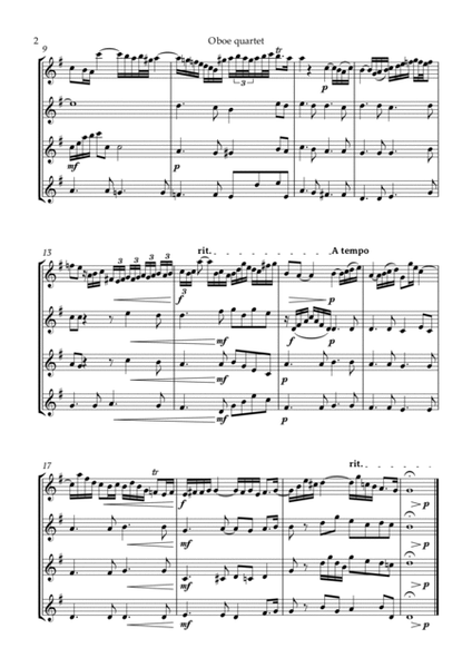 Arioso Bach Oboe Quartet image number null