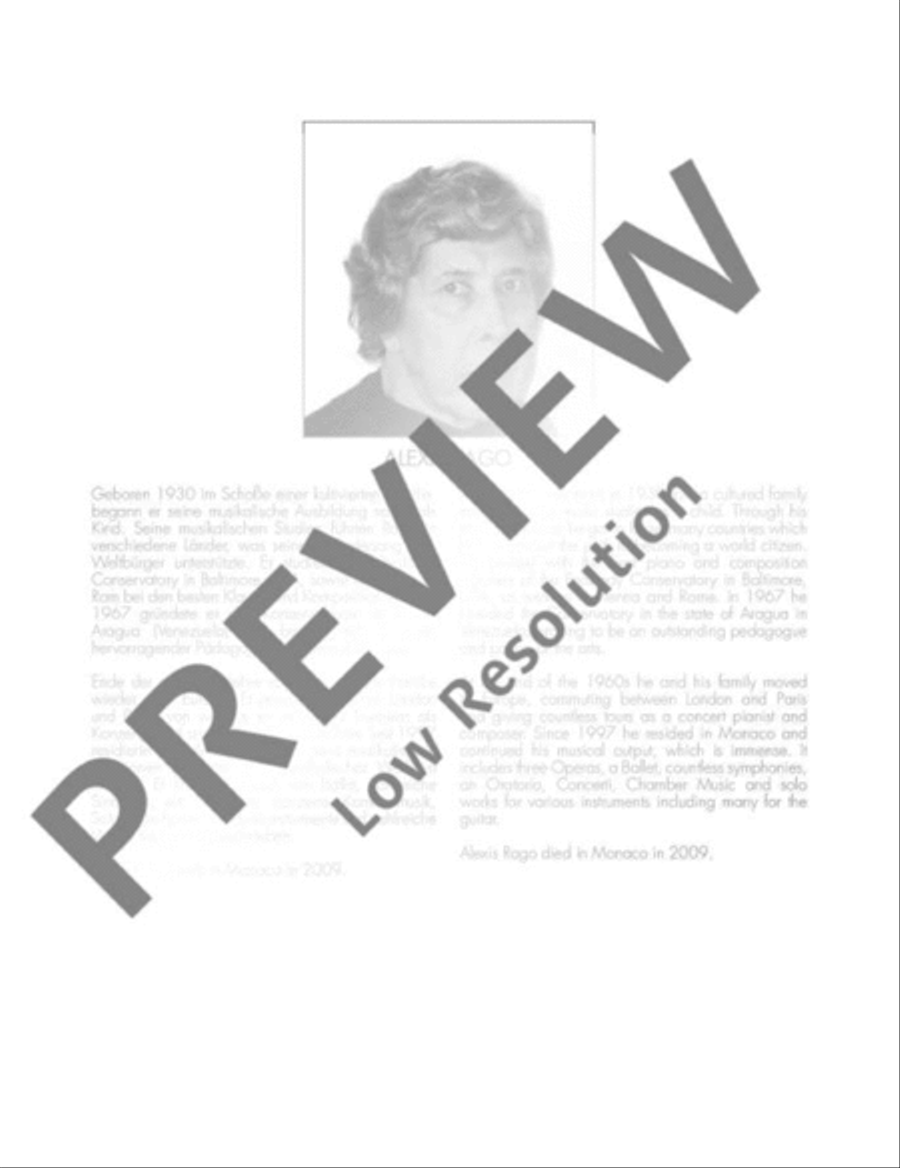 Andante Appassionato / Capriccio Cromatico Classical Guitar scores gallery preview page 3