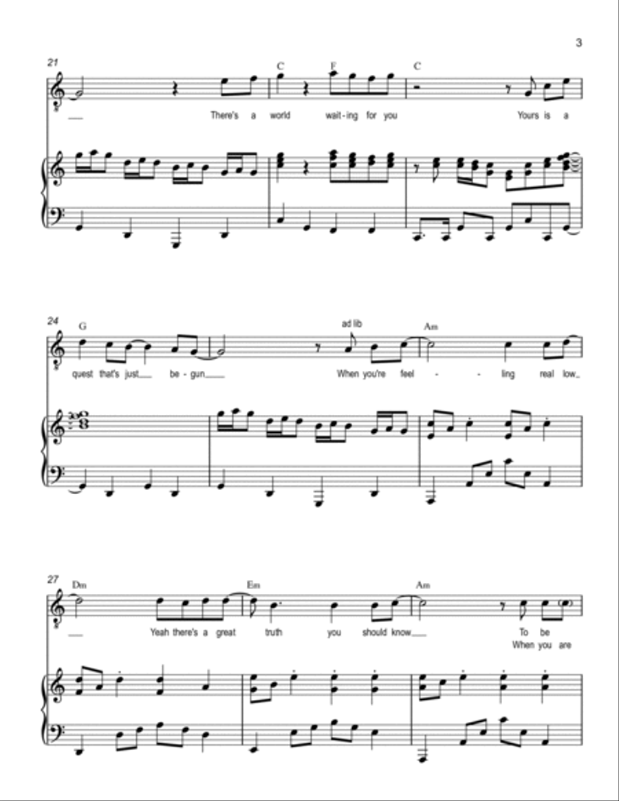 Young, Gifted & Black Voice scores gallery preview page 3