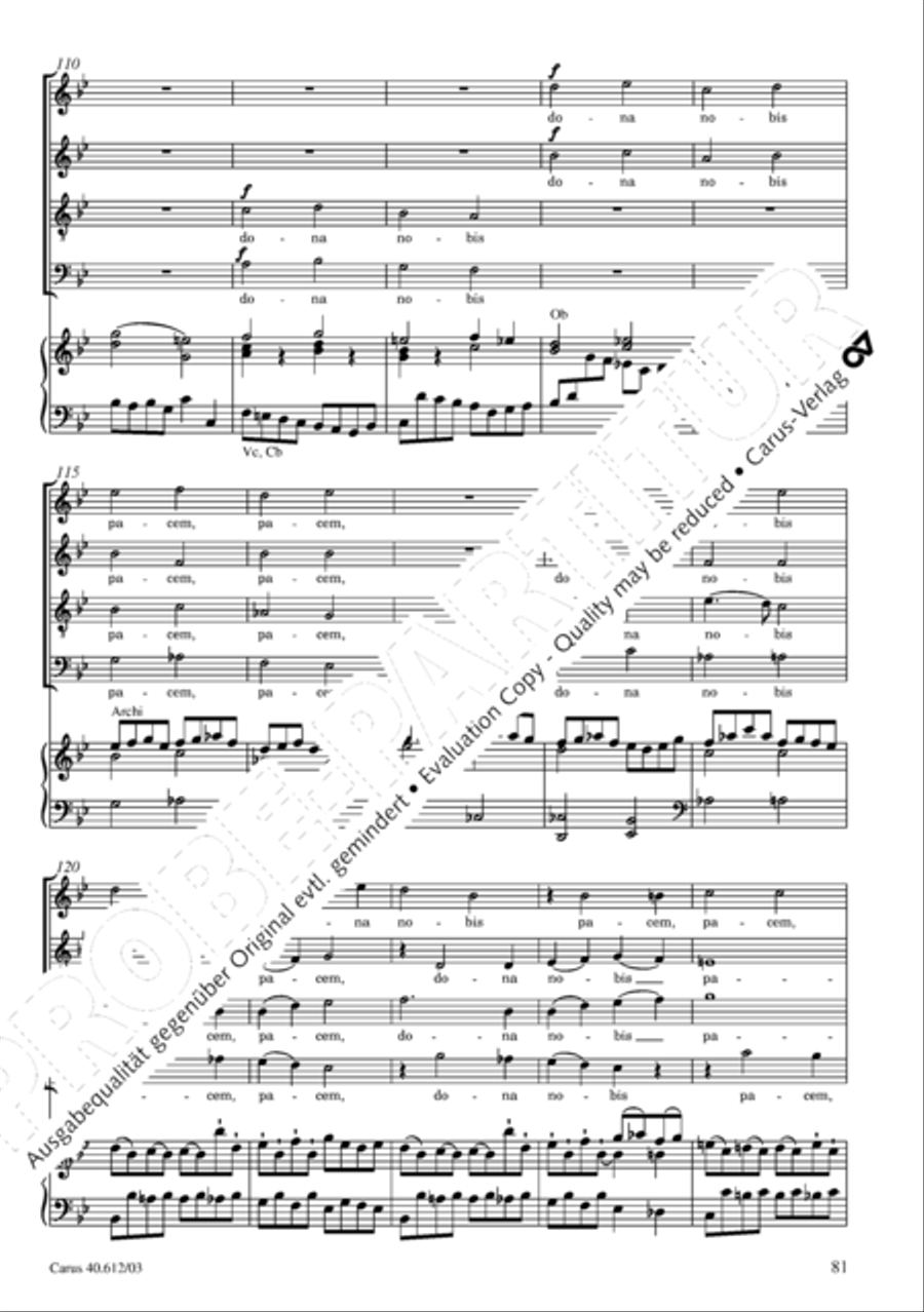 Harmoniemesse in B 4-Part scores gallery preview page 82