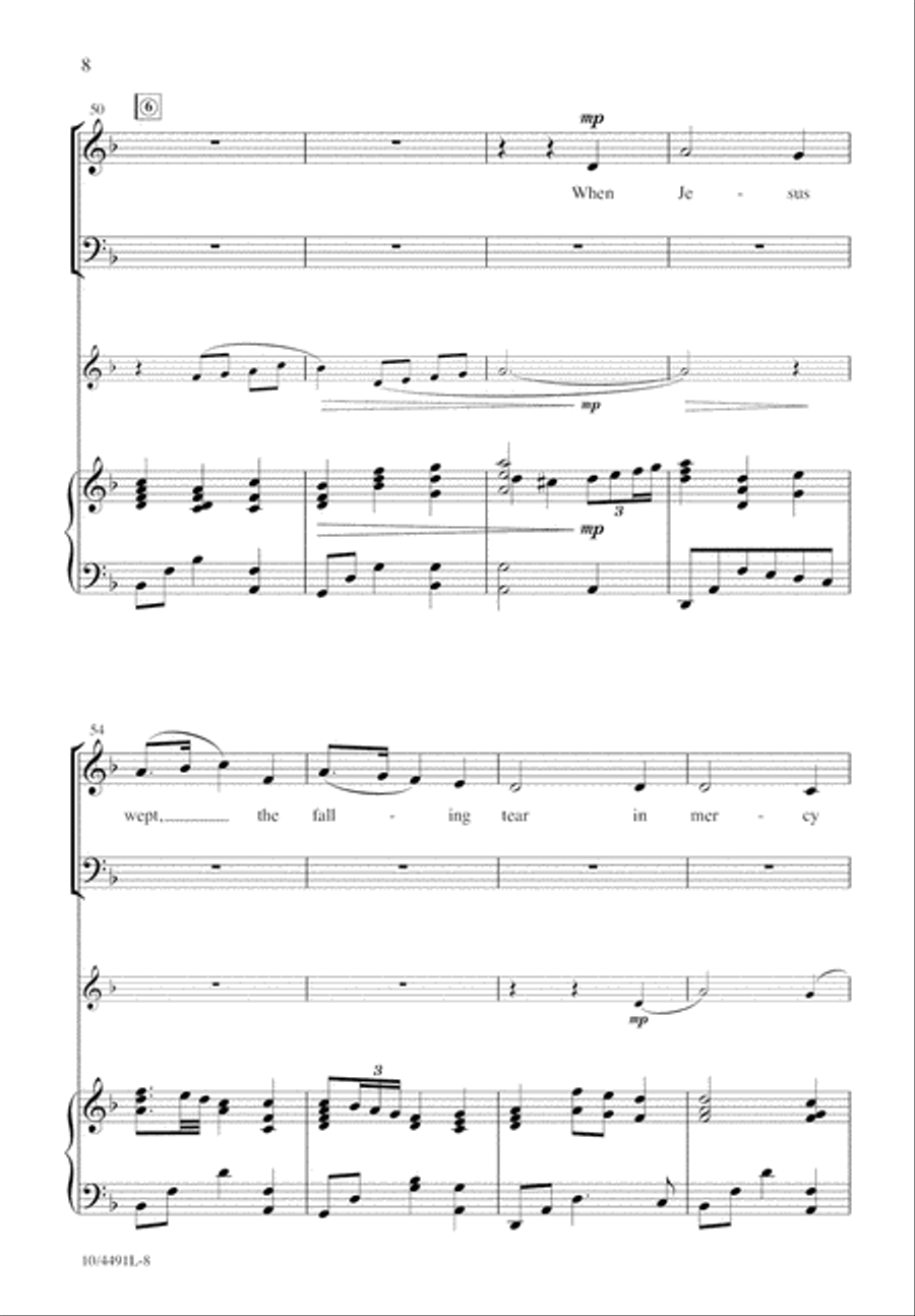 When Jesus Wept 4-Part scores gallery preview page 9