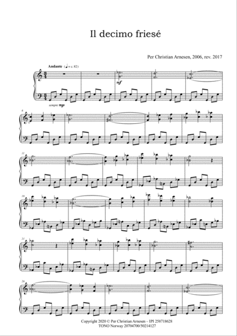 Il decimo friesé Piano Solo scores gallery preview page 2