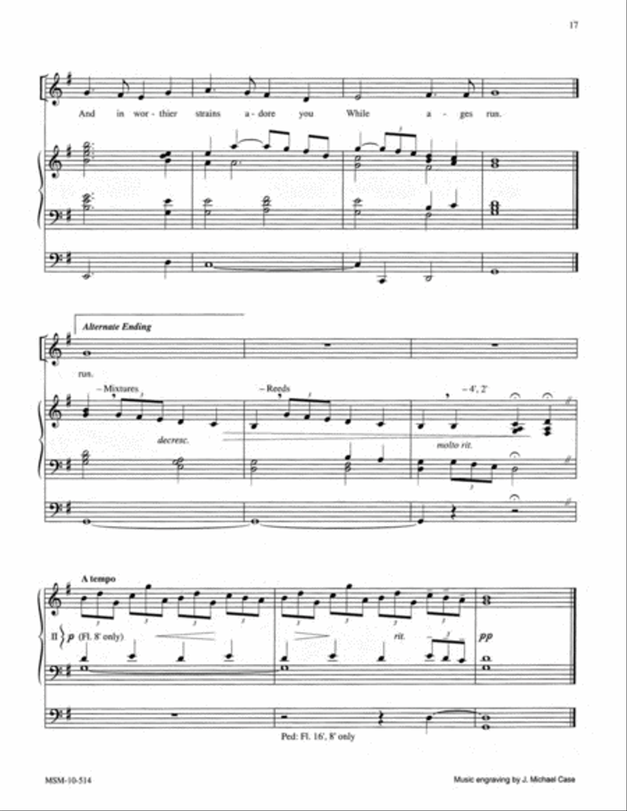 Three Evening Hymns, Set 2 Organ scores gallery preview page 11