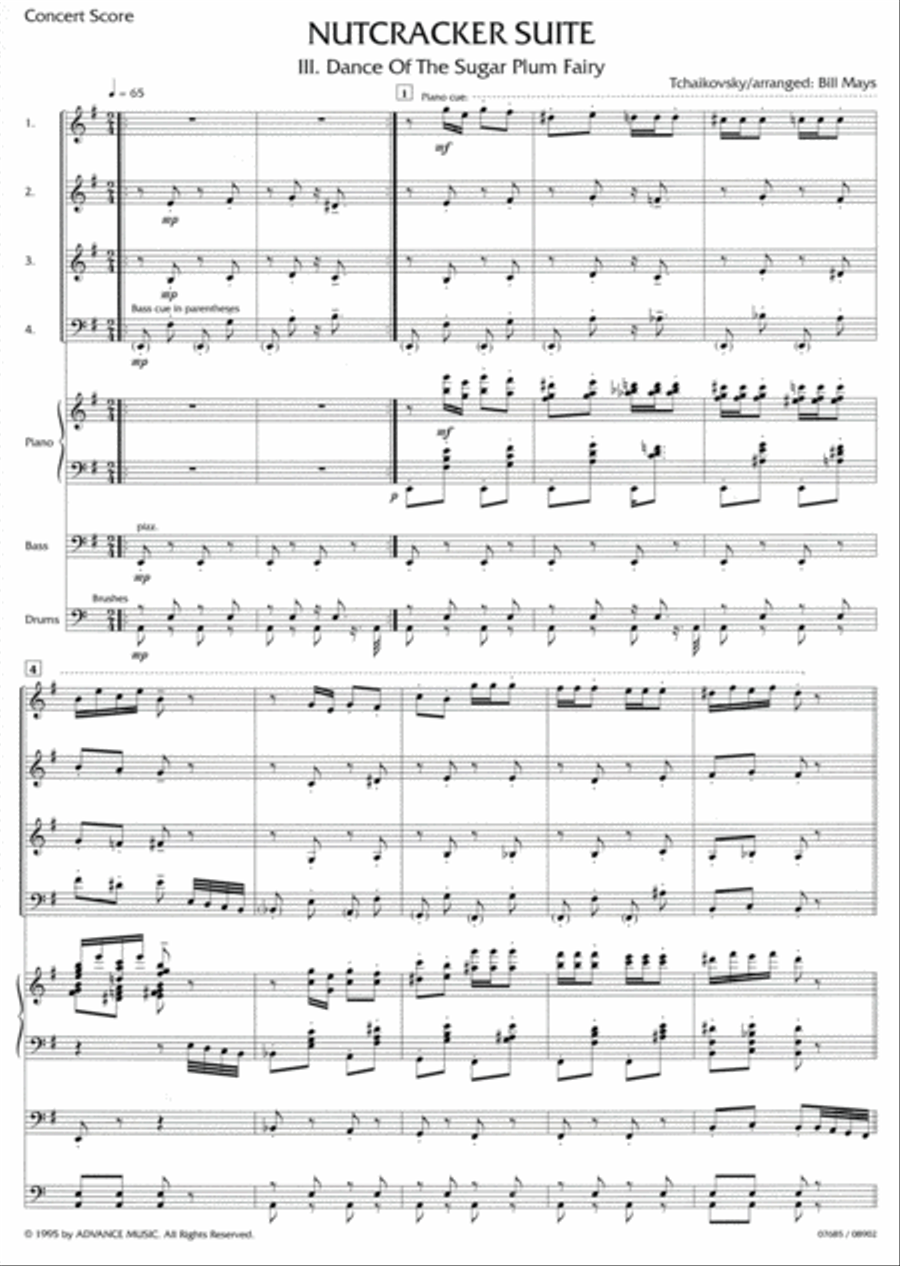 Nutcracker Suite, Part III -- Dance of the Sugar Plum Fairy Small Ensemble scores gallery preview page 2