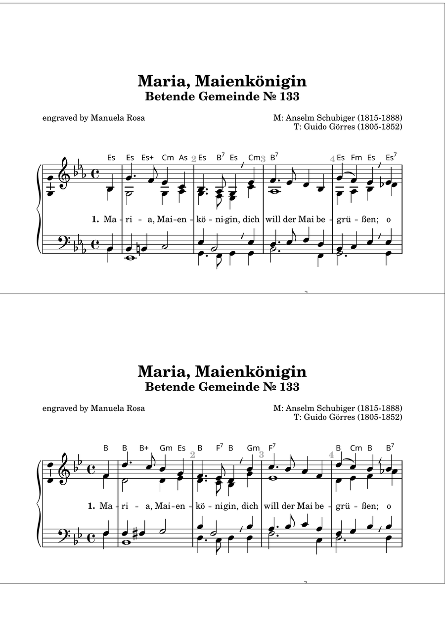 Marienlieder: Betende Gemeinde Collection 125, 133, 137 (Gottesloblieder) Organ Solo scores gallery preview page 2