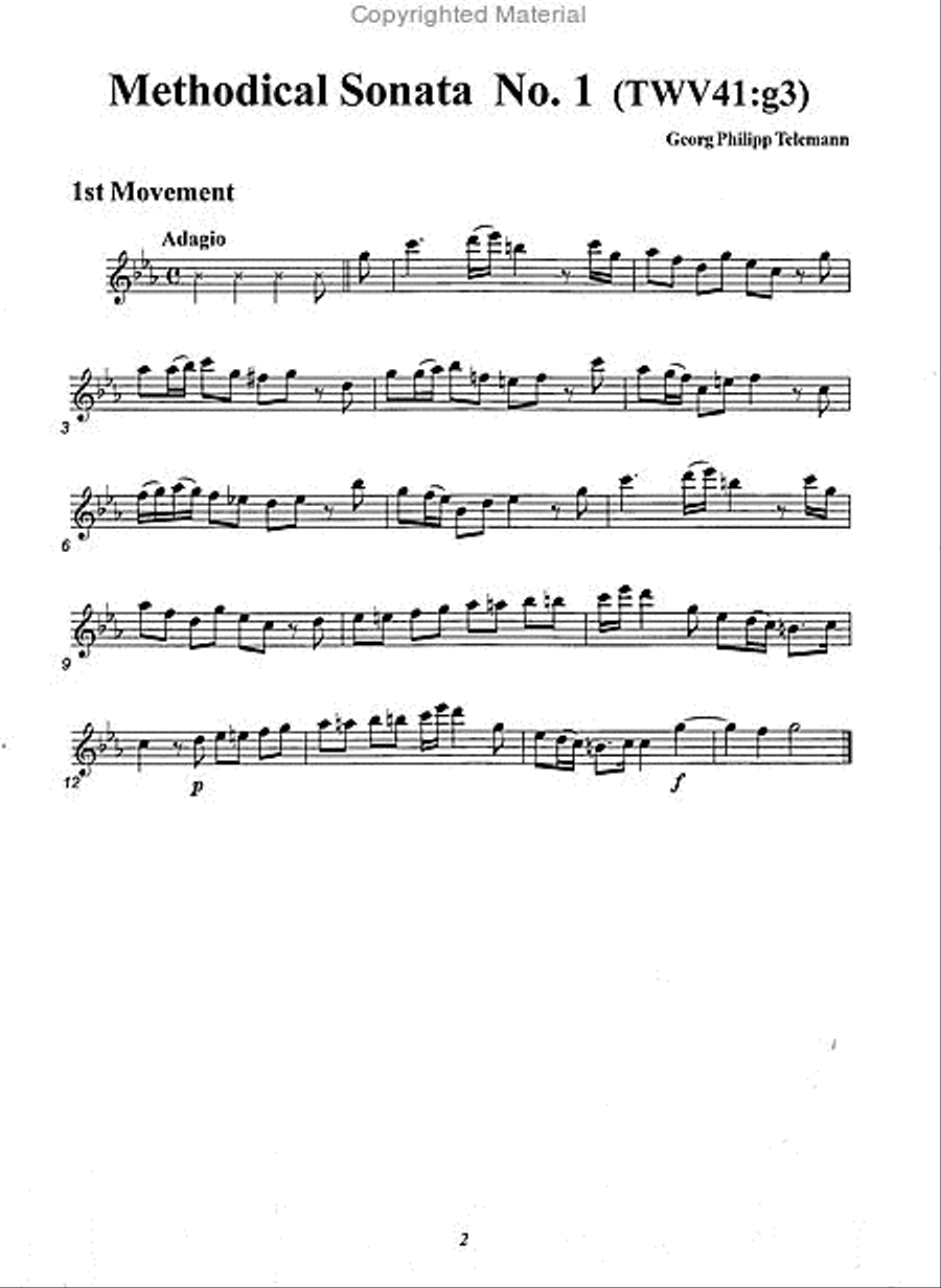 Sonatas, Volume 4 Alto Recorder scores gallery preview page 2