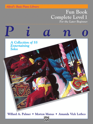 Book cover for Alfred's Basic Piano Course Fun Book Complete Level 1