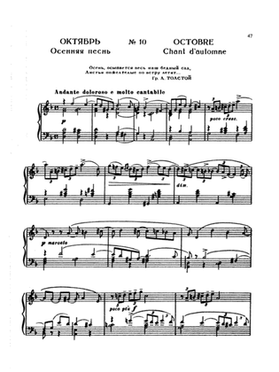 Book cover for Tchaikovsky: The Seasons, Op. 37