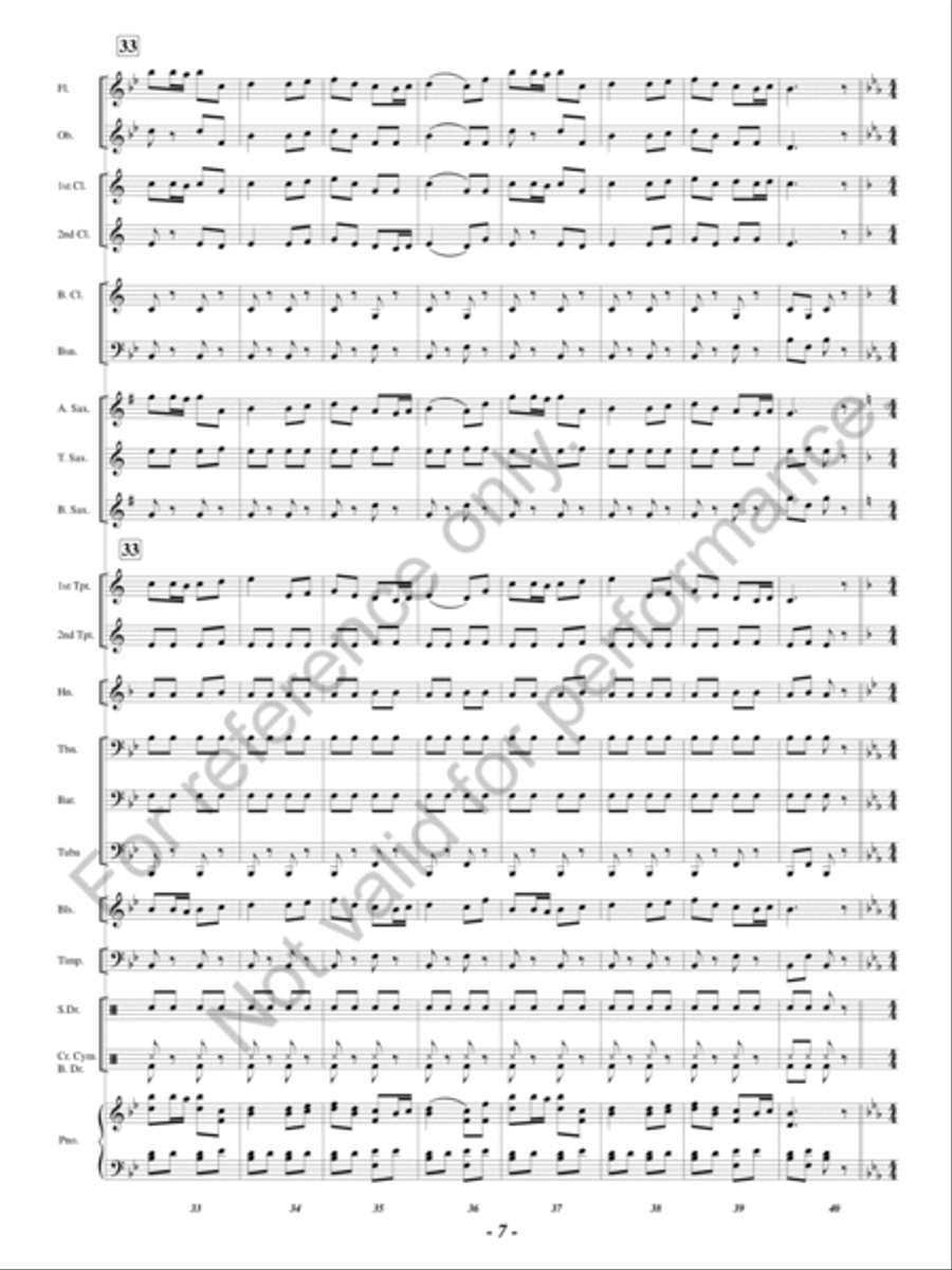 From Wales To Harlech Concert Band scores gallery preview page 8