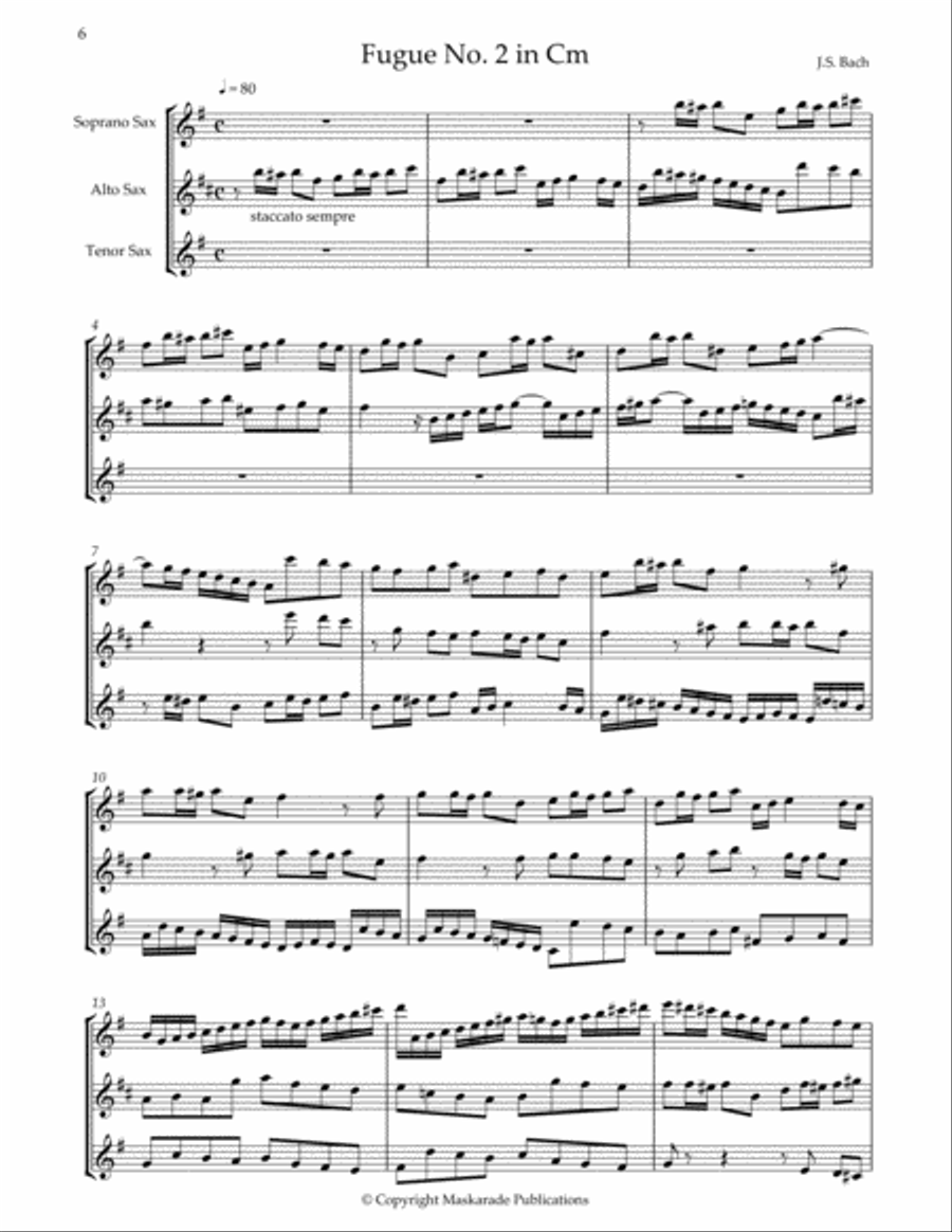 Two Baroque Trios Woodwind Trio scores gallery preview page 3