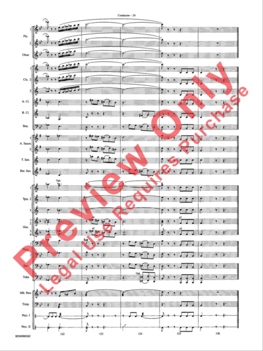 Wings and Shield Wings and Shield Concert Band scores gallery preview page 27