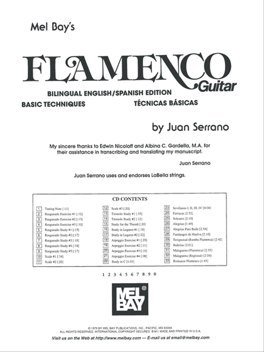 Juan Serrano - Flamenco Guitar Basic Techniques Acoustic Guitar scores gallery preview page 3