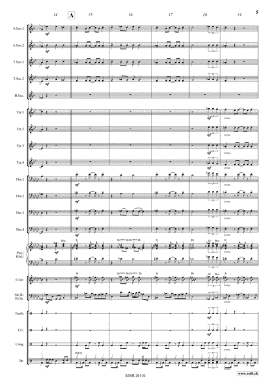 Les Grandes Vacances Les Grandes Vacances Big Band scores gallery preview page 5