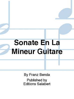 Sonate En La Mineur Guitare