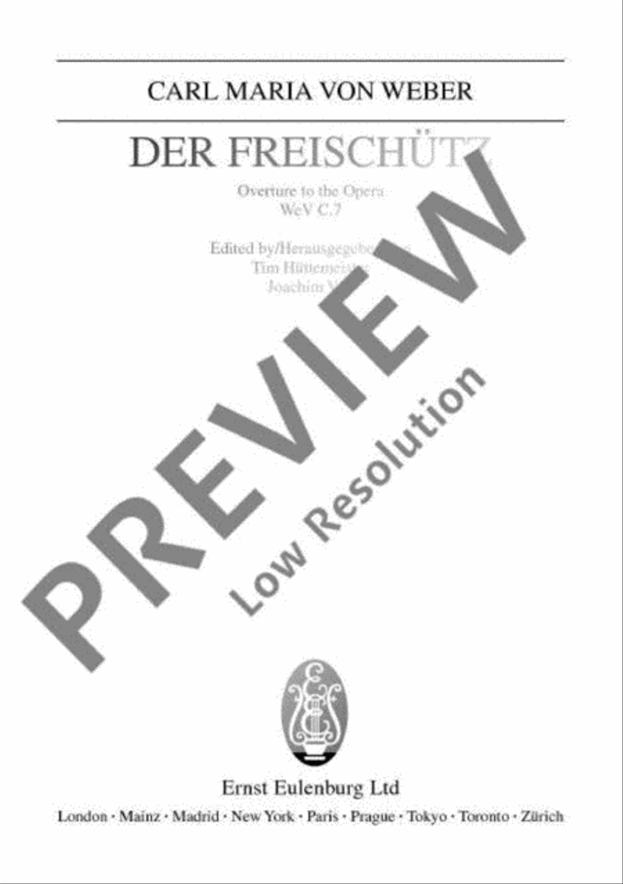 Der Freischütz Orchestra scores gallery preview page 2