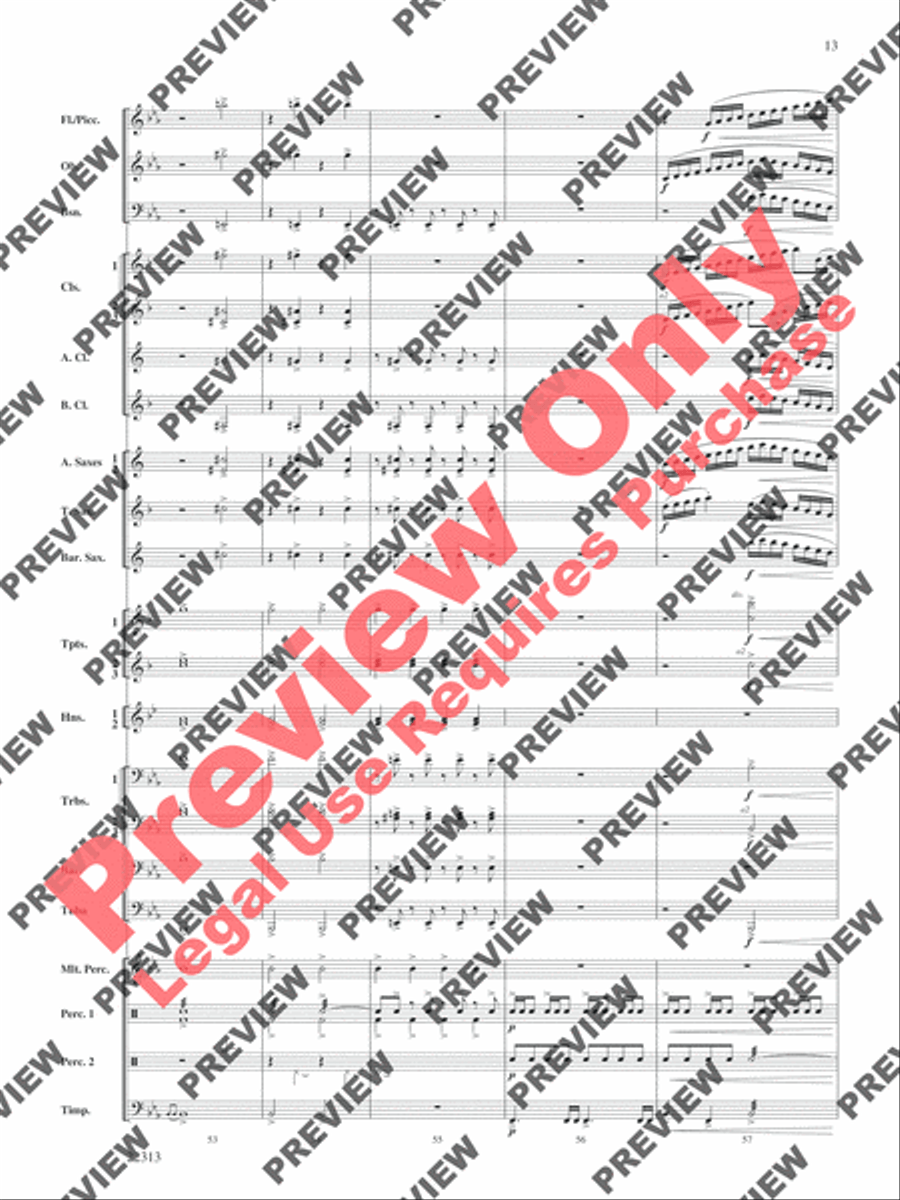 In the Center Ring Concert Band scores gallery preview page 14