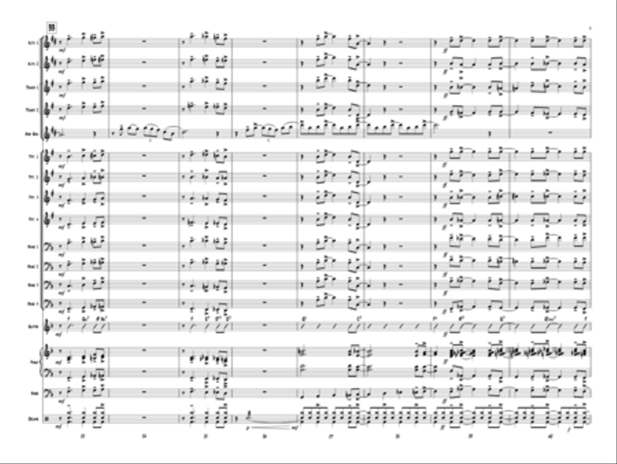 A Bari Cool Chart! Jazz Ensemble scores gallery preview page 6
