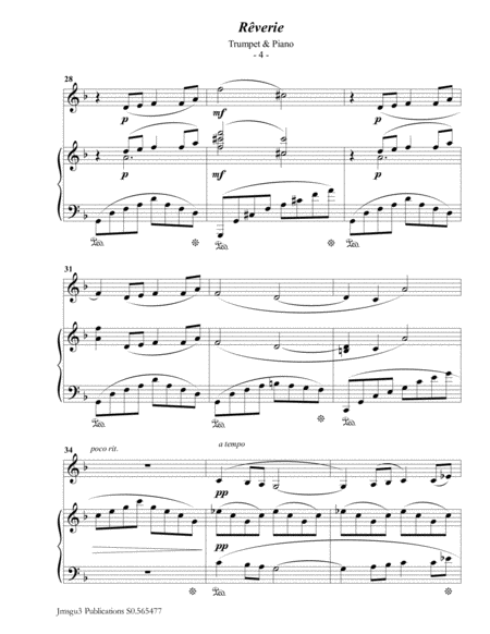 Debussy: Reverie for Trumpet & Piano image number null