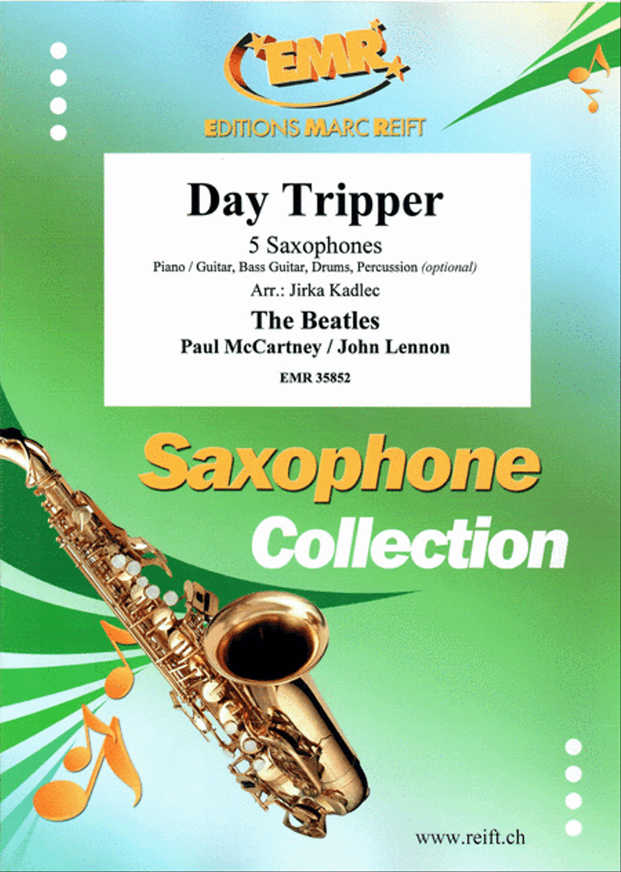 Day Tripper Saxophone Quintet scores gallery preview page 1