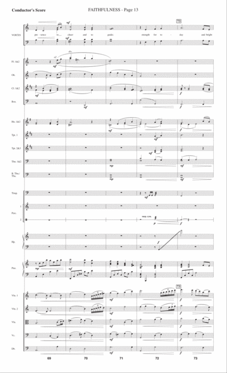 Faithfulness 4-Part scores gallery preview page 15