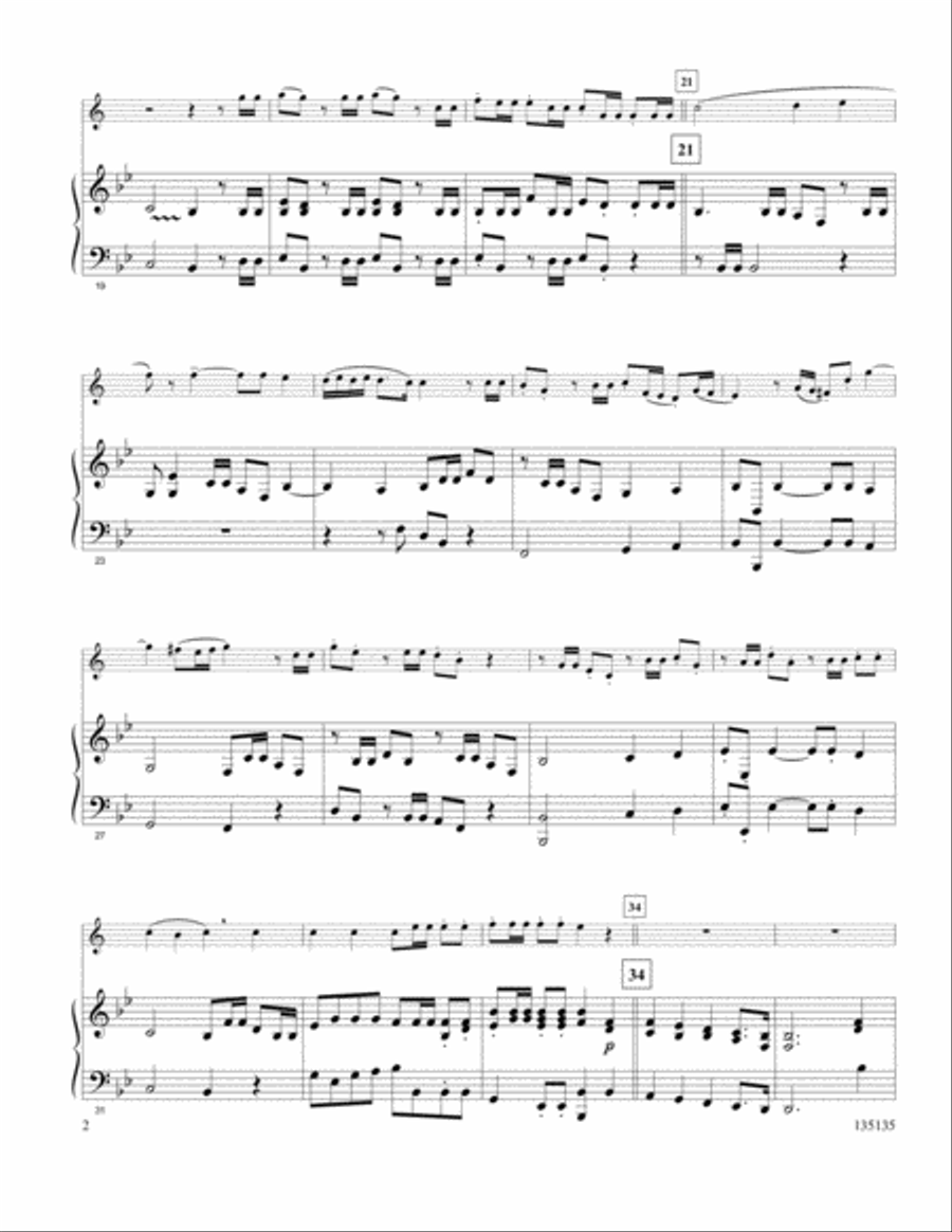 Hallelujah Chorus Trumpet Solo scores gallery preview page 2