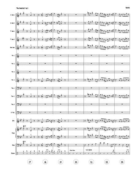 Pea Shooter - big band version score and parts image number null