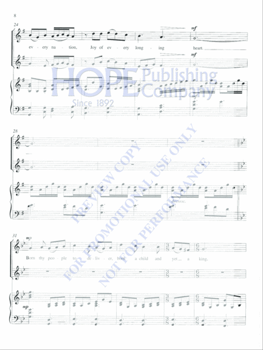 Vocal Duets for Christmas (2 Medium Voices) Medium Voice scores gallery preview page 9