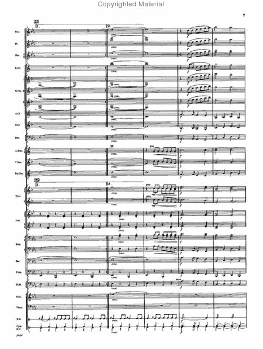 The Americans The Americans Concert Band scores gallery preview page 6