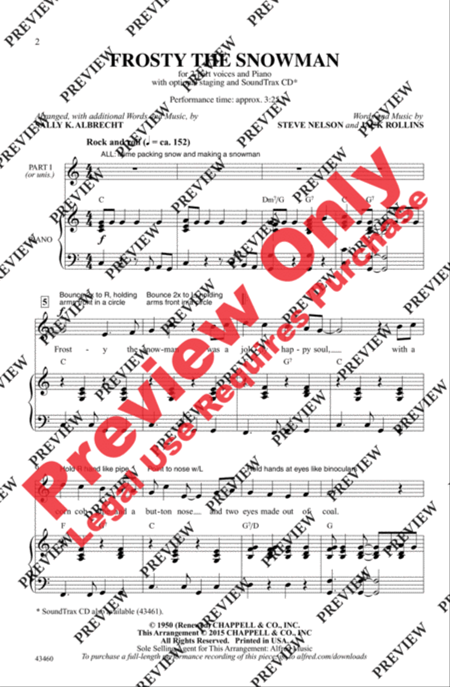 Frosty the Snowman 2-Part scores gallery preview page 2