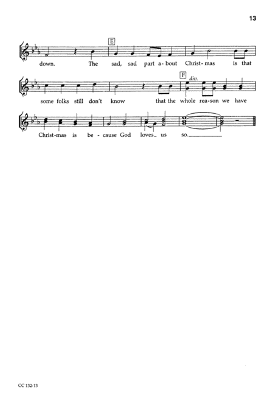 If I'd Been Around When Jesus Was Born - Singer's Ed Unison Choir scores gallery preview page 15