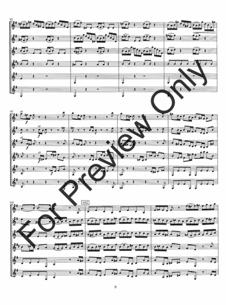Brandenburg Concerto No. 3 by Johann Sebastian Bach Clarinet - Sheet Music