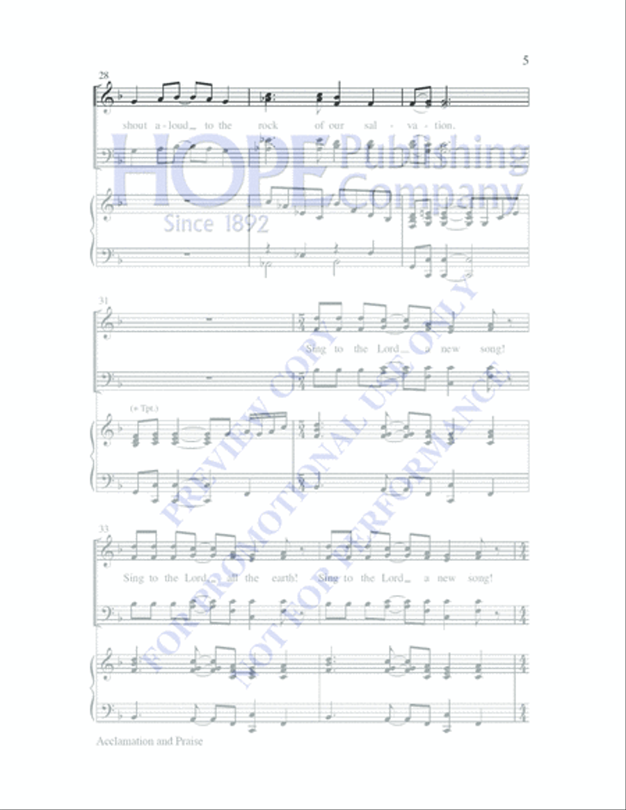 Acclamation and Praise Acclamation and Praise 4-Part scores gallery preview page 4