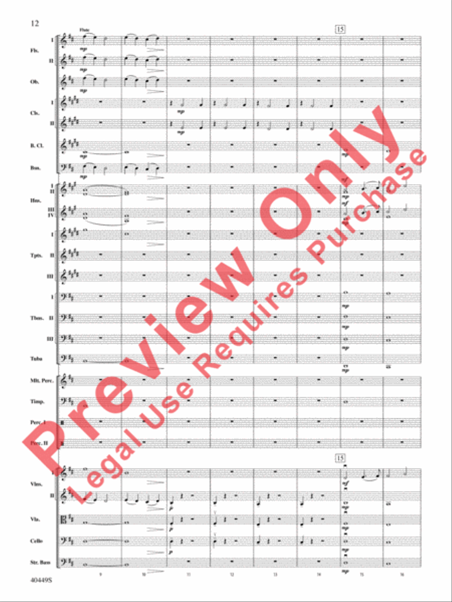 The Hobbit: An Unexpected Journey, Suite from Full Orchestra scores gallery preview page 45