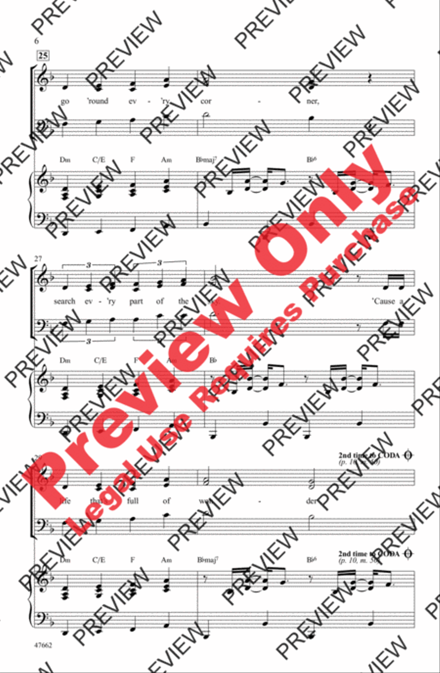 Wonderful Life 3-Part scores gallery preview page 6