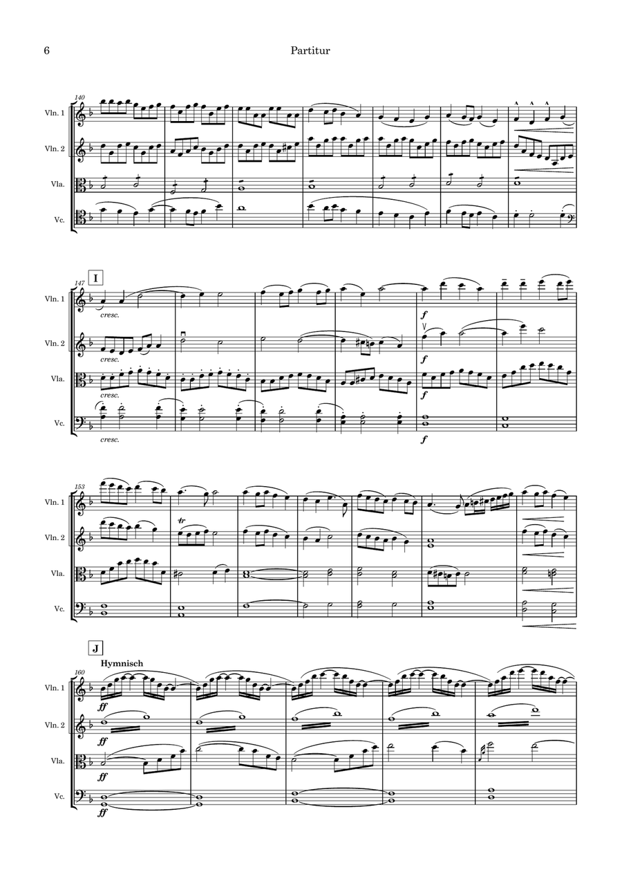 Ar laivinu ieladosi String Quartet scores gallery preview page 6
