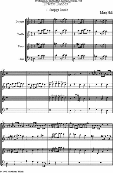 Diverse Dances (5 jazzy pieces with Scottish flavor) - Score and parts image number null